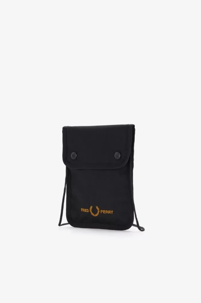 Fred Perry Branded Men’s Bags Black | DPFIQ0834