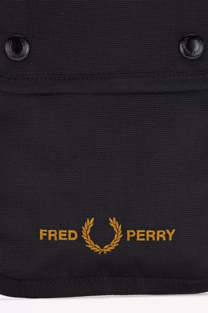 Fred Perry Branded Men’s Bags Black | DPFIQ0834