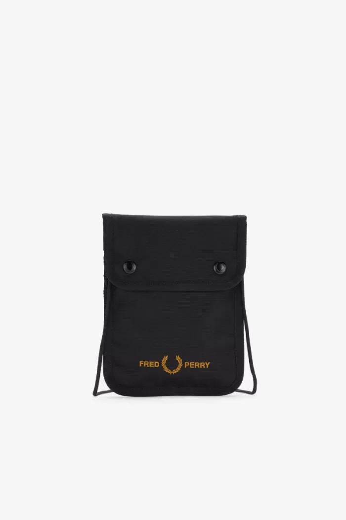 Fred Perry Branded Men’s Bags Black | DPFIQ0834