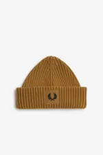 Fred Perry Branded Patch Ribbed Men’s Caps Dark Coffee Black | NADCW3274