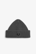 Fred Perry Branded Patch Ribbed Men’s Caps Field Green Black | PEJVT9132