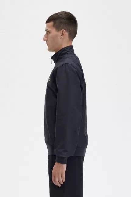 Fred Perry Brentham Men’s Jackets Black | BOLTY4625