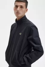 Fred Perry Brentham Men’s Jackets Black | BOLTY4625