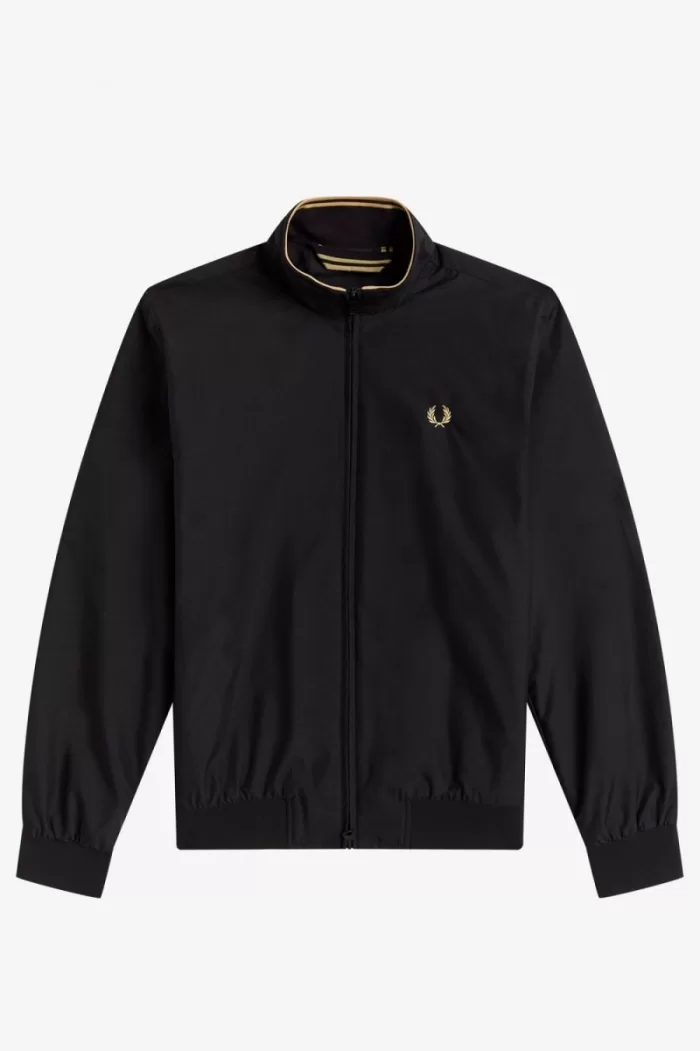 Fred Perry Brentham Men’s Jackets Black | BOLTY4625