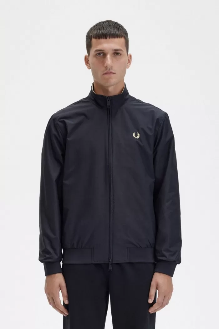 Fred Perry Brentham Men’s Jackets Black | BOLTY4625