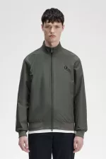 Fred Perry Brentham Men’s Jackets Field Green | SBUDO1079