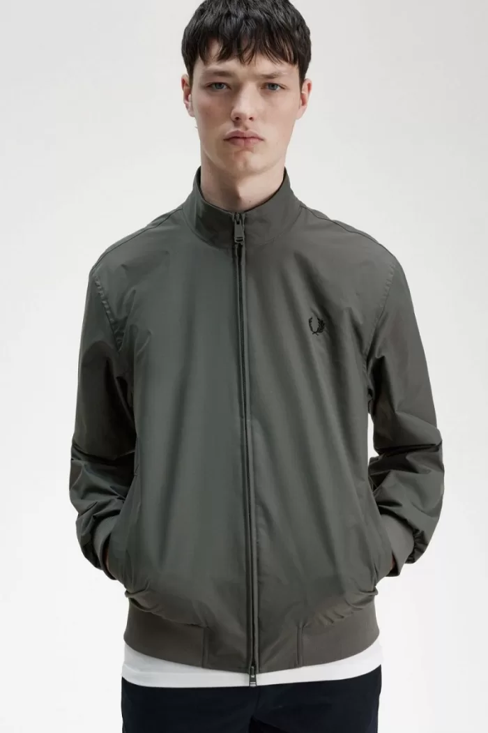 Fred Perry Brentham Men’s Jackets Field Green | SBUDO1079