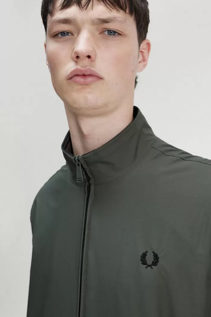 Fred Perry Brentham Men’s Jackets Field Green | SBUDO1079