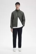 Fred Perry Brentham Men’s Jackets Field Green | SBUDO1079