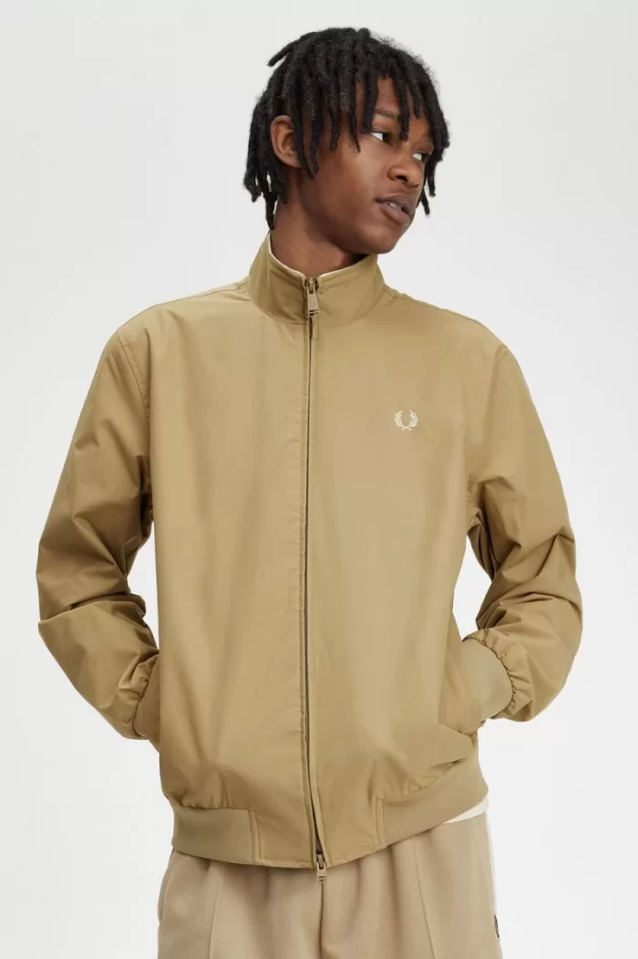 Fred Perry Brentham Men’s Jackets Green | YHPKR8530