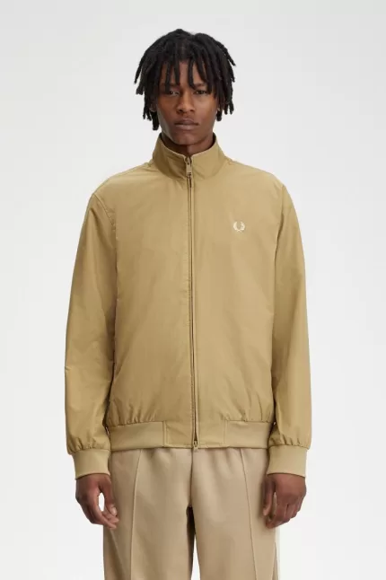 Fred Perry Brentham Men’s Jackets Green | YHPKR8530