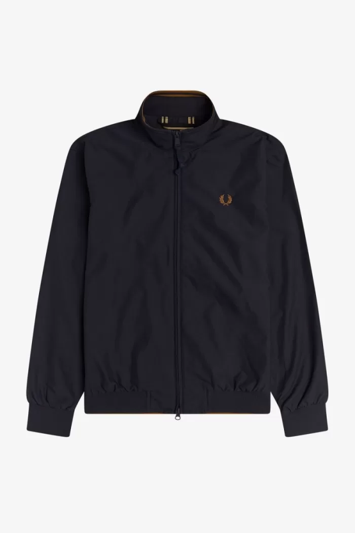 Fred Perry Brentham Men’s Jackets Navy | GKXFQ6081