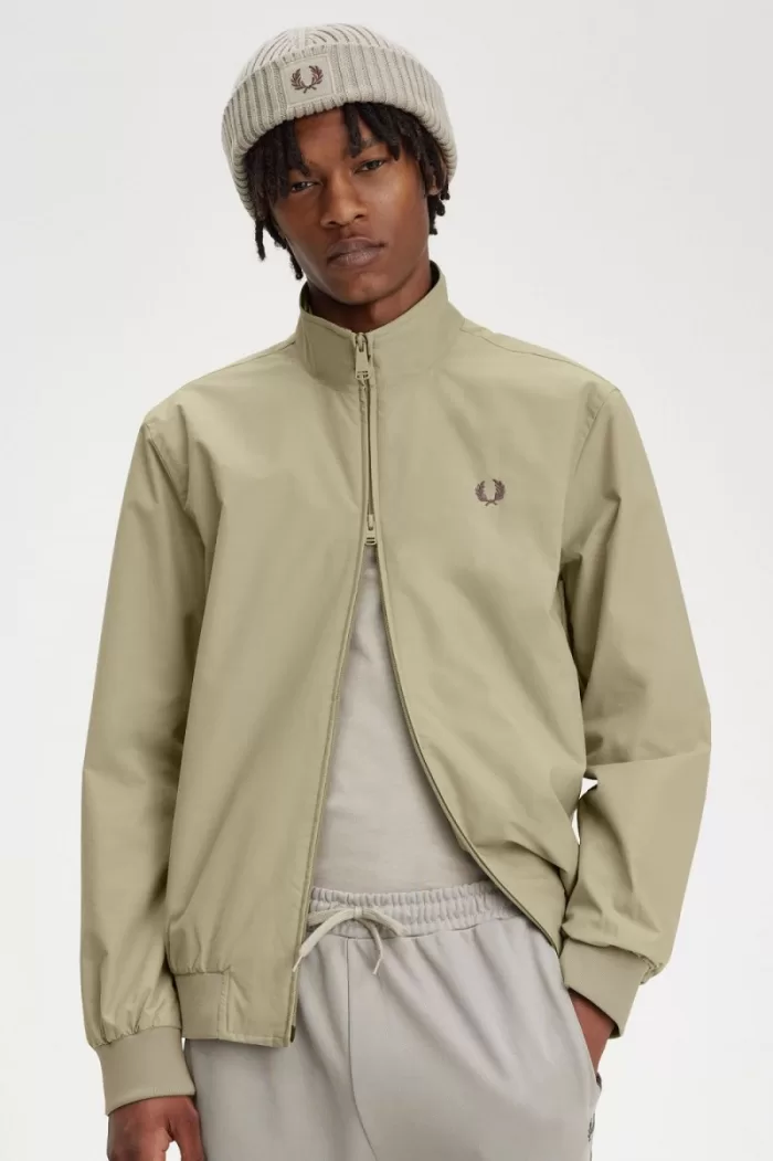 Fred Perry Brentham Men’s Jackets Warm Grey | QGEZR6397