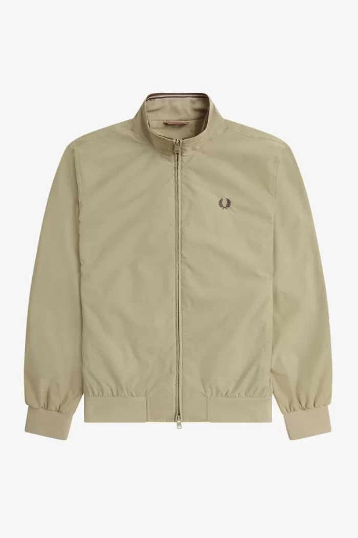 Fred Perry Brentham Men’s Jackets Warm Grey | QGEZR6397