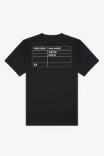 Fred Perry Bristol Ringer Men’s T-Shirt Black | KXBCL5462