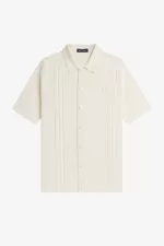 Fred Perry Button Through Knitted Men’s Shirt Beige | SHQBR0439