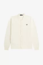 Fred Perry Button Through Knitted Men’s Shirt Beige | VIZKO5249