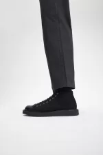 Fred Perry Canvas Monkey Men’s Boots Black | HIRFL6350