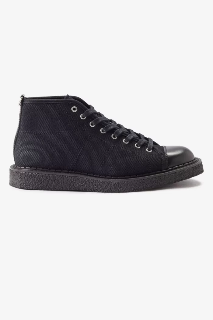 Fred Perry Canvas Monkey Men’s Boots Black | HIRFL6350