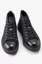 Fred Perry Canvas Monkey Men’s Boots Black | HIRFL6350