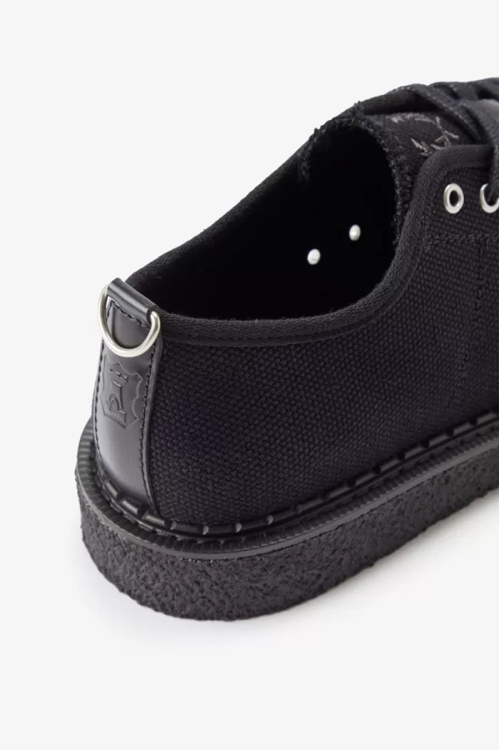 Fred Perry Canvas Monkey Men’s Plimsolls Black | OURSI8475