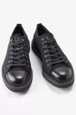 Fred Perry Canvas Monkey Men’s Plimsolls Black | OURSI8475