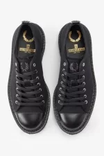 Fred Perry Canvas Monkey Men’s Plimsolls Black | OURSI8475