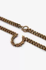 Fred Perry Chunky Laurel Wreath Necklace Women’s Jewellery Gold | DTHNF9806