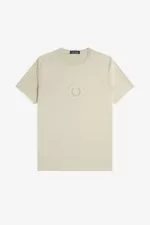 Fred Perry Circle Branding Men’s T-Shirt Light Mint | JZCHL2053