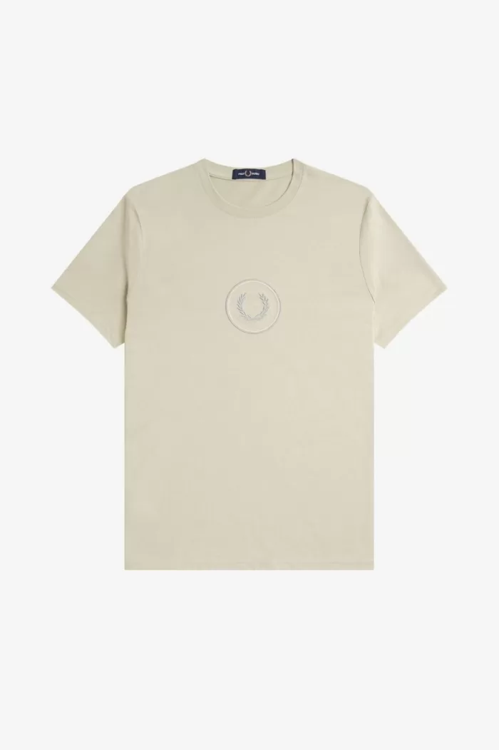 Fred Perry Circle Branding Men’s T-Shirt Light Mint | JZCHL2053