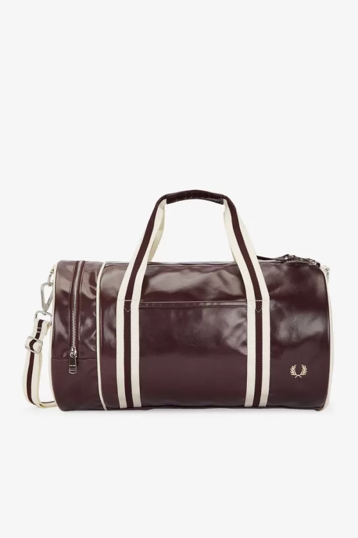 Fred Perry Classic Barrel Men’s Bags Dark Red Beige | DYXNZ2981