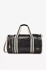 Fred Perry Classic Barrel Women’s Bags Black Beige | BKFYU3647