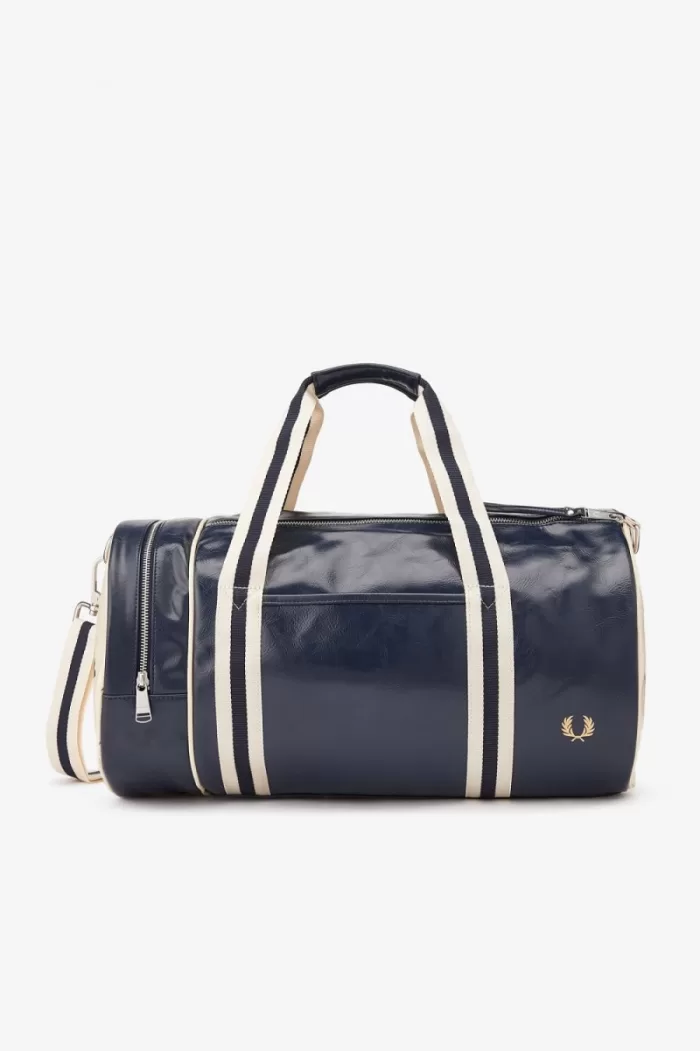 Fred Perry Classic Barrel Women’s Bags Navy Beige | ANBTH2089