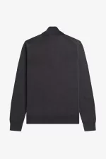 Fred Perry Classic Half Zip Men’s Jumper Dark Grey Marl | VCJDX1735