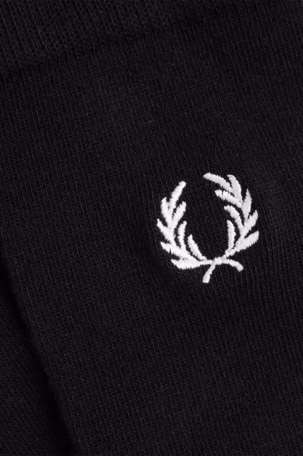 Fred Perry Classic Laurel Wreath Men’s Socks Black Snow White | PIYZF9572