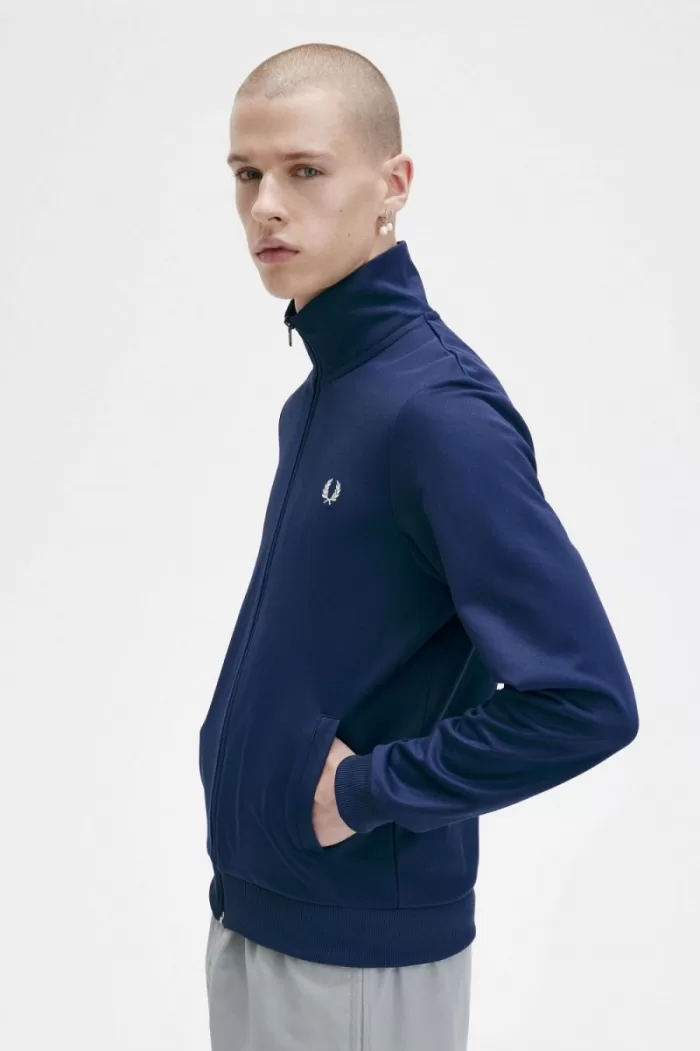 Fred Perry Classic Men’s Track Jackets French Navy | EIRWD4761