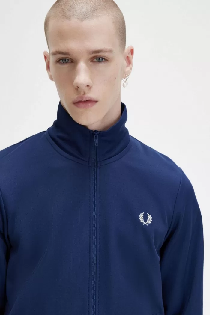 Fred Perry Classic Men’s Track Jackets French Navy | EIRWD4761