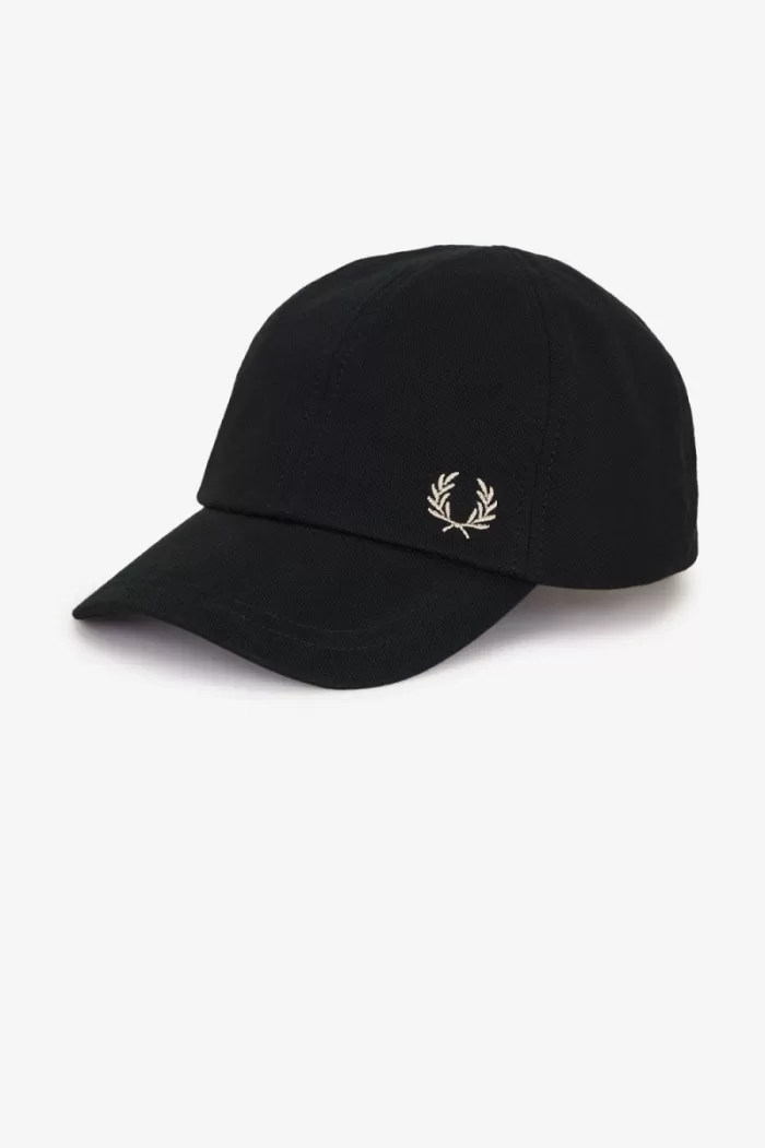 Fred Perry Classic Pique Men’s Caps Black Green | SUZEH5896