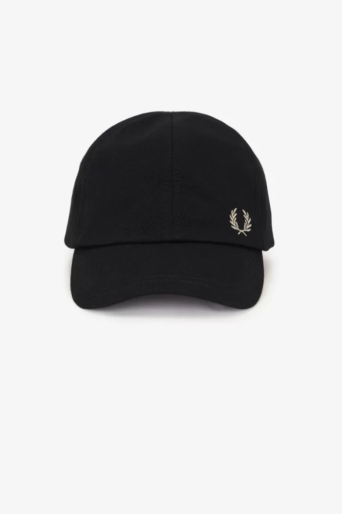 Fred Perry Classic Pique Men’s Caps Black Green | SUZEH5896