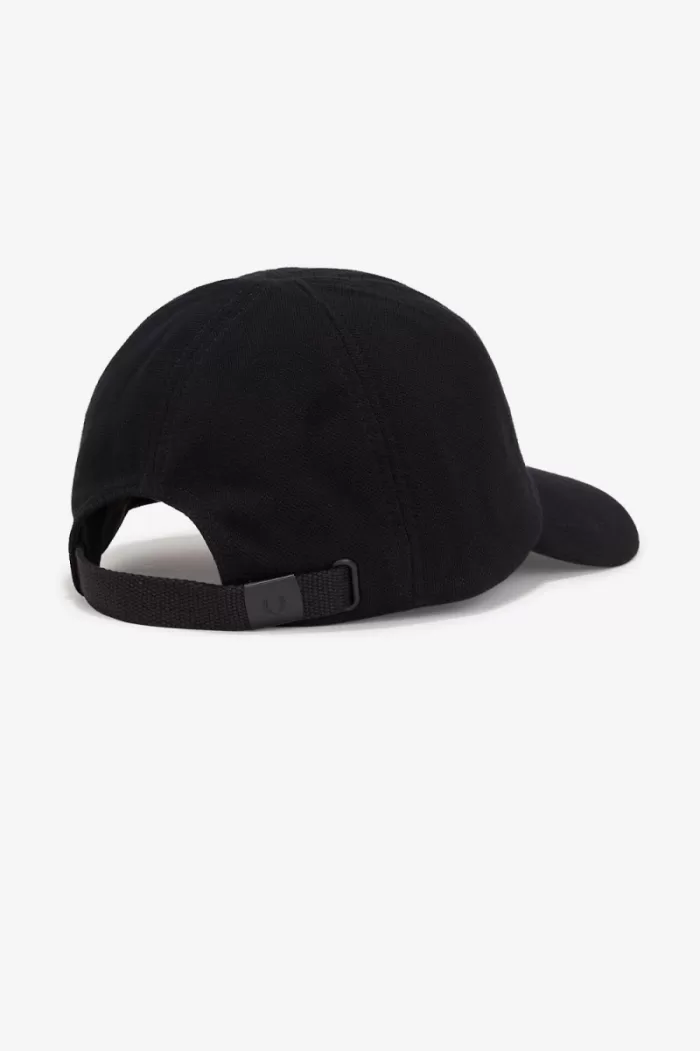 Fred Perry Classic Pique Men’s Caps Black Snow White | OJEDP5179