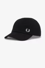 Fred Perry Classic Pique Men’s Caps Black Snow White | OJEDP5179