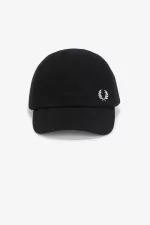 Fred Perry Classic Pique Men’s Caps Black Snow White | OJEDP5179