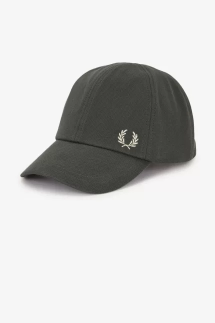 Fred Perry Classic Pique Men’s Caps Field Green Oatmeal | ZWBTQ0738