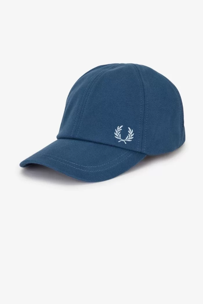 Fred Perry Classic Pique Men’s Caps Midnight Blue Light Aqua | XGLOV9402