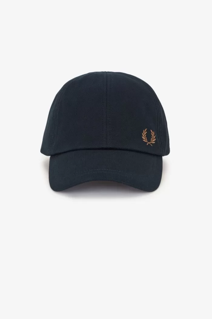 Fred Perry Classic Pique Men’s Caps Navy Brown | JXLVC6152