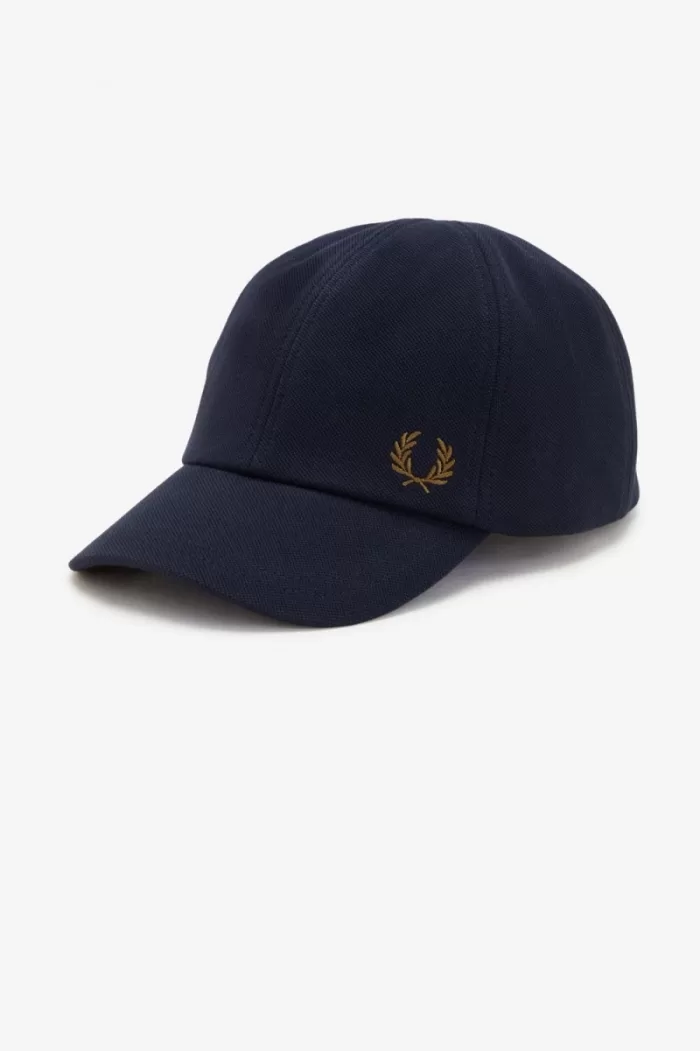 Fred Perry Classic Pique Men’s Caps Navy Dark Coffee | YUBHZ5209