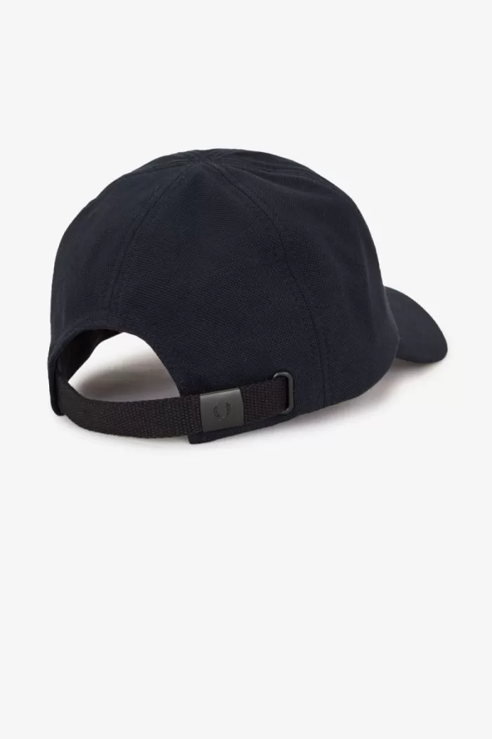 Fred Perry Classic Pique Men’s Caps Navy Snow White | VLYEZ4728