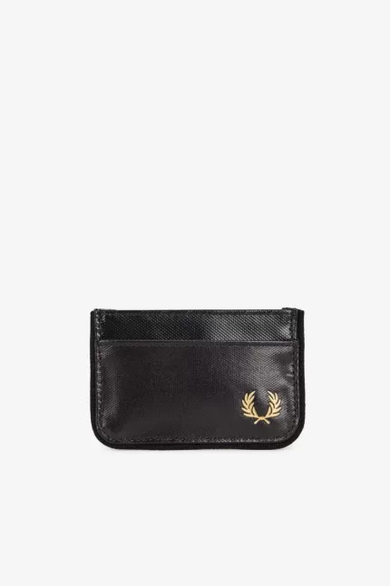 Fred Perry Coated Polyester Men’s Wallet Black Gold | JVQOD5278