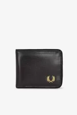 Fred Perry Coated Polyester Men’s Wallet Black Gold | MKQGJ1674