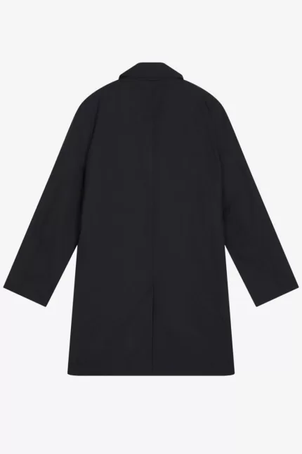 Fred Perry Concealed Placket Mac Men’s Parka Black | EPAFO4567